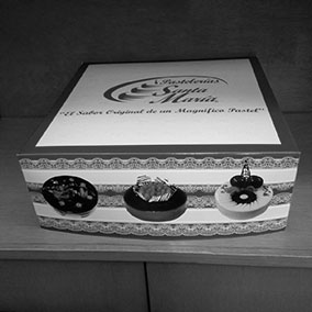 caja de pastel